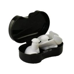 Impermeável Silicone Tampões e Nariz Clip, Acessórios de Natação Suave, Ear Plugs Portáteis, Clipe Nariz Delicado, P8D3, 1 Par - Image 4