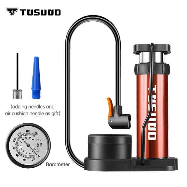 Bomba de Pressão do Pé TOSUOD: Inflador Pedal com Manômetro para Bicicletas, Motocicletas Elétricas e Carros de Basquete