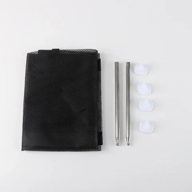 Cercas de Segurança para Cães: Kit com 4 Peças de Gancho e Portão Dobrável em Malha Respirável