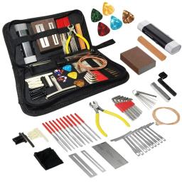 Miwayer-guitarra reparação kit de ferramentas, configuração com saco de transporte, presente perfeito para música, corda, instrumento, entusiasta, 25, 72 - Image 1