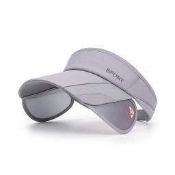 Chapéus de sol esportivos de verão, homens e mulheres, viseira ajustável, proteção uv, topo vazio, tênis, golfe, corrida, ciclismo, protetor solar - Image 3