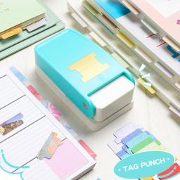 Paper Corner Rounder Hole Puncher, DIY Divisor Tab, Separador de Folhas Soltas, Label Puncher para Card Making, Cartão Scrapbooking - Image 1