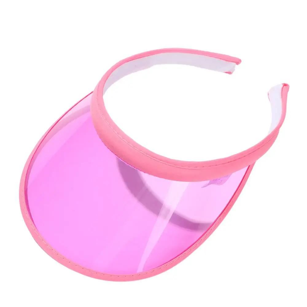 Verão viagem casual pvc proteção uv esportes chapéu praia boné viseira de sol daszek uv - Image 1