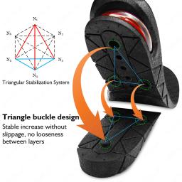 Altura Aumentar Palmilhas para Sapatos, Almofadas de Altura Elevação, Inserções de Salto Ajustáveis, Taller Cut, Shockarch Support, Absorvente Foot Pad, 3-9cm - Image 2