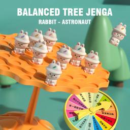Diversão sapo equilíbrio árvore crianças matemática brinquedos balanceamento jogo de tabuleiro pai-filho interação mesa equilíbrio jogo brinquedo presente para crianças - Image 2