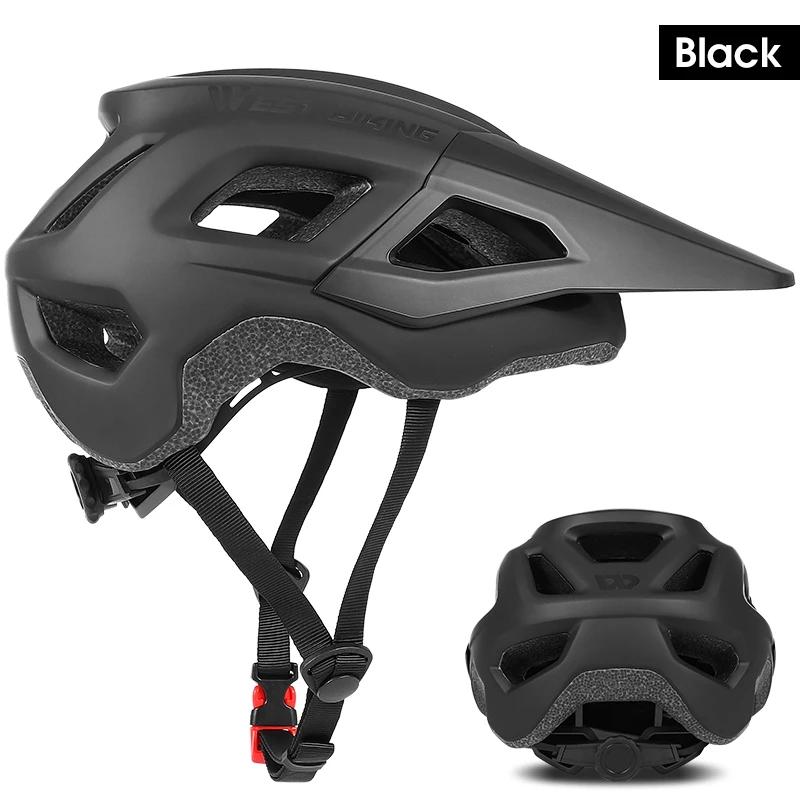 West Bike-Capacete de Bicicleta com Viseira, Todo-o-Terreno, Trail XC, MTB Bike Capacete, Off-Road Mountain Bike, Ciclismo Capacete De Segurança - Image 1