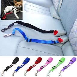Cinto de segurança ajustável para carro, guia de segurança em nylon chumbo para animais de estimação, cachorros, gatinhos, veículo, trela de segurança, 45-72cm - Image 1