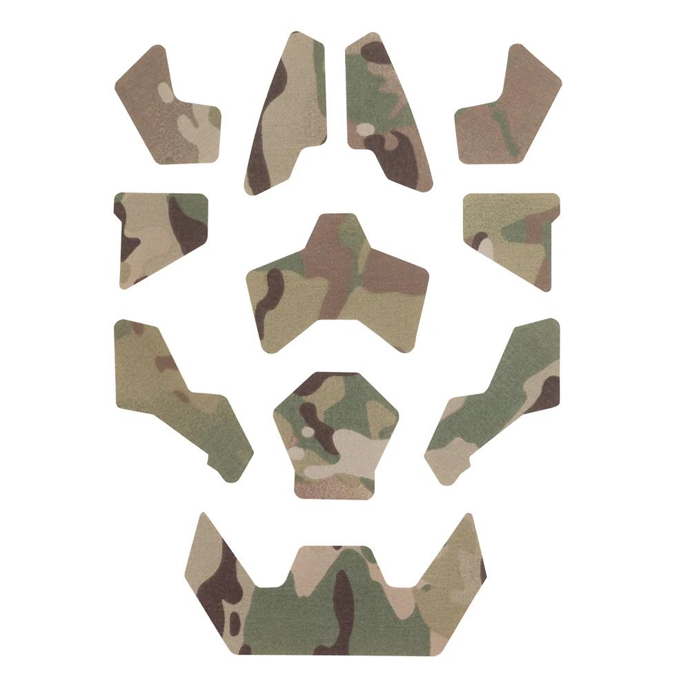 Conjunto de adesivo mágico camo para capacete tático, airsoft acessórios para a caça, 11 peças - Image 1