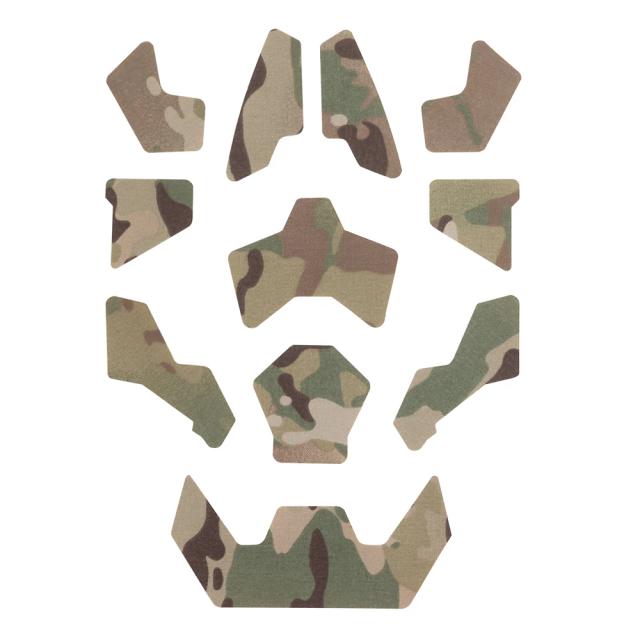 Adesivos Mágicos Camo para Capacete Tático - Acessórios de Airsoft e Caça, 11 Peças