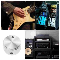 2 pçs botão de som guitarra potenciômetro controle volume exclusivo botões amplificador liga alumínio - Image 4