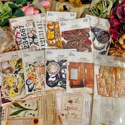 Panalisa-Cardstock Vintage Die Cuts Coleção Kit, papel grosso, Scrapbooking Planner, Card Making, Journaling Project, 9 Estilos - Image 6