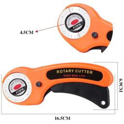 Profissional cortador rotativo tecido cortador, costura rolamento ferramenta de corte, tesoura alfaiate para Quilting DIY artesanato, pano, couro, 45mm - Image 2