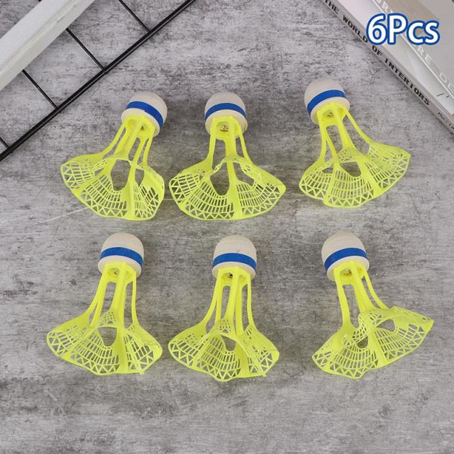 Petecas de Badminton Luminosas LED 6 Peças à Prova de Vento