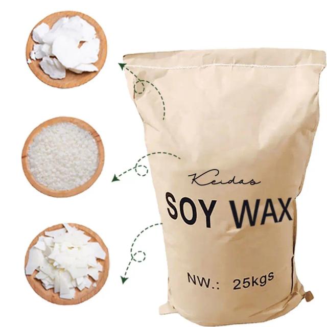 Grânulos de Cera de Soja Pura para Velas Artesanais DIY - 200g