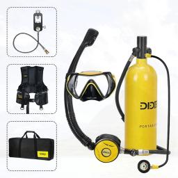 Conjunto De Cilindro De Oxigênio Para Mergulho, Tanque De Ar Subaquático, Bomba De Mão, Equipamento De Mergulho, Snorkel, X5000Plus, 2L - Image 1