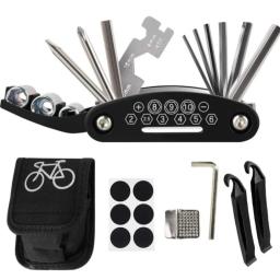 Kit De Ferramentas De Reparação De Bicicleta Portátil, Remendo De Pneus De Bomba De Bicicleta, Conjunto De Chave Multi-funcional, Acessórios De Bicicleta - Image 1