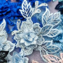 Laço colorido do bordado 3d para o vestido de casamento, acessórios da decoração, estilos populares os mais atrasados, diy, 2021, 1pair - Image 5