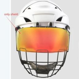 Acessórios de viseira de capacete de hóquei leve prático feminino masculino viseira de hóquei - Image 4