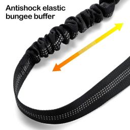 Cinto de segurança do carro do cão retrátil, Cinto de segurança do carro do cão 3in 1, Reflective Elastic Nylon Pet Seat Belt para o veículo - Image 4