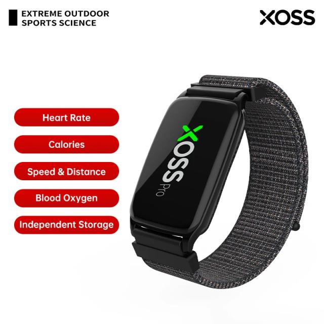 Monitor de Freqüência Cardíaca à Prova D'Água XOSS BBP - Braçadeira Inteligente para Ciclismo, Corrida e Natação com Sensor HRM IP68