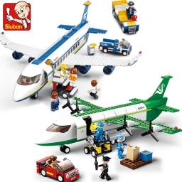 Blocos de construção de aviões para crianças, cidade criativa, Airbus, Aircraft Model Bricks, Ambulância Aérea, Brinquedos DIY educativos para meninos - Image 2