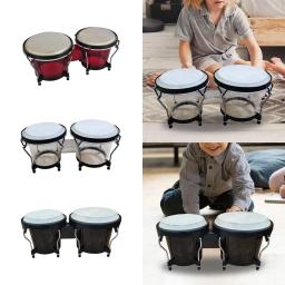 Bongo Drum Set para crianças, mão Africano ajustável tambor, 6 "e 7" - Image 4