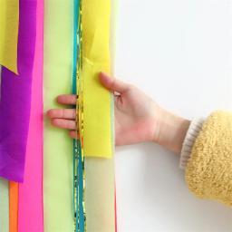 Rolo De Papel Crepe Colorido, DIY Origami Party Decor, Streamer Arco-íris, Papel Rugas, Cortina De Fundo, Casamento, Baby Shower Supply, 6Pcs - Image 5