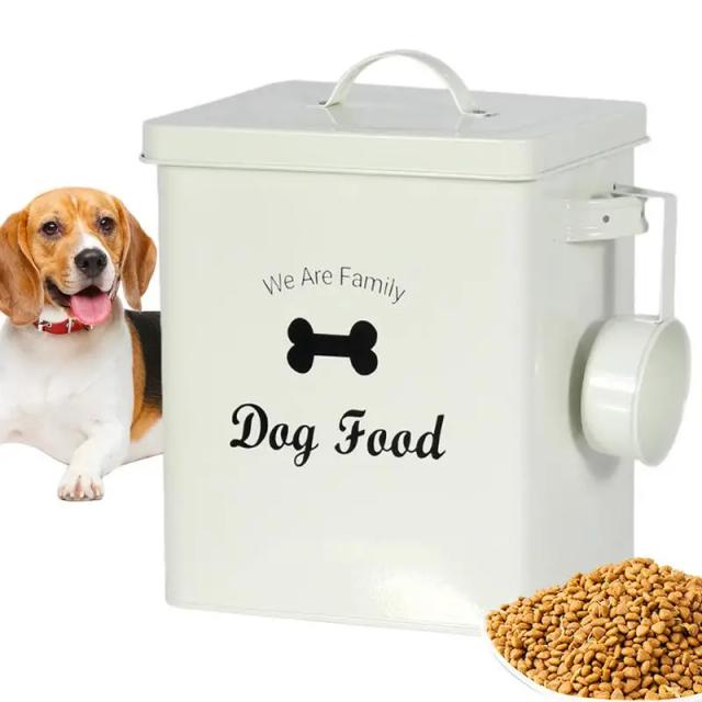 Armazenamento Hermético de Alimentos para Animais: Caixa Prática para Ração de Cães e Gatos, Ideal para Comprimidos e Detergentes