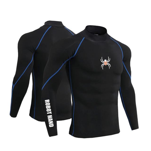 Camisa de Compressão Masculina Manga Longa para Corrida e Atividades Físicas