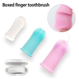 Pet Finger Toothbrush, Produtos De Limpeza Para Cães E Gatos, Cerdas De Silicone - Image 1