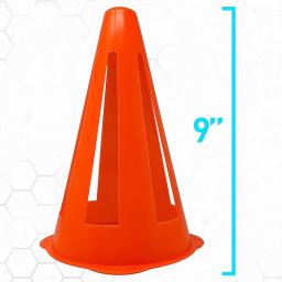 Cones Plásticos para Brocas e Prática, Mini Cones Esportivos, Treinamento e Jogos, 9 in - Image 6