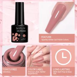 LILYCUTE-Longa Duração Matte Color Series Gel Esmalte, Manicure Art Verniz, Soak Off, Cobertura Total, Inverno, Cinza Escuro - Image 6