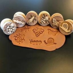 Ferramenta De Gravação De Cerâmica Para Argila De Polímero, Bloco De Textura De Inseto, Carimbo De Madeira, Artesanato De Cerâmica, Gravação De Madeira, Ferramentas De Modelagem, Suprimentos De DIY - Image 3