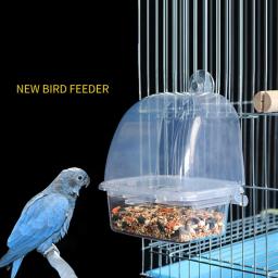 Recipiente alimentos para pássaros, alimentador sementes, acessórios para gaiola, para budgerig - Image 4