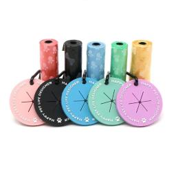 Dispensador saco para cocô cachorro, suporte para saco cocô cachorro, suprimentos limpeza com clipe mãos-livres - Image 2