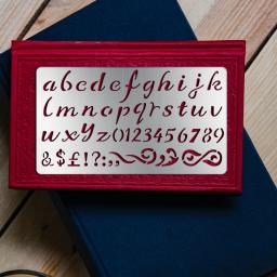 Letra número de aço inoxidável estênceis diy pintura scrapbook coloração gravação álbum modelo decorativo - Image 6