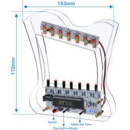 Electronic Laser Piano Kit para a Educação do Estudante, 7 Cordas Lira Harpa Instrumento, Music Player, Soldering Project Practice, STEM, DIY - Image 6