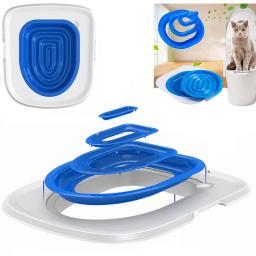 Produtos De Treinamento De Higiênico Reutilizável Pet, Kit De Plástico Trainer, Tapete De Bandeja De Limpeza De Lixo, Uso De Gato - Image 1