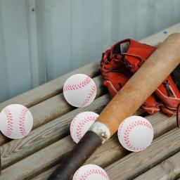 6 pçs prática de treinamento de beisebol softball hardball pu bola de treinamento produtos de fitness criança bolas de beisebol prática jogo de equipe para ao ar livre - Image 4