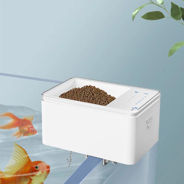 Alimentador Automático Inteligente para Peixes Pequenos - Distribuidor Quantitativo de Ração para Guppies e Acessórios Ornamentais para Aquários