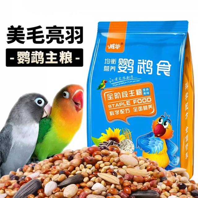 Mistura Premium de Sementes para Papagaios: Alimento Natural Inteligente que Promove Plumagem Saudável