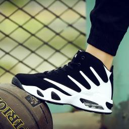 Tênis de basquete antiderrapante para homens, almofada, esportes, fitness, treinamento, unissex, masculino, botas de basquete, tênis de cesta, novo, 2024 - Image 4