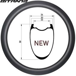 Jantes de bicicleta de estrada de cascalho 700c 34mm/23mm de largura 40/45/50/60/80mm de profundidade sem câmara de ar clincher roda de bicicleta ud 3k 12k gancho de mármore sem gancho - Image 6