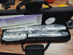 Cupronickel profissional C flauta chave, banhado a prata, instrumentos musicais com estojo e acessórios, Top Japão, FL-471, 16 buracos - Image 6
