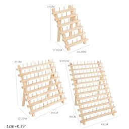 Suporte linha dobrável 30/80/120 carretéis costura bordado rack organizador parede pendurado cones prateleira - Image 6