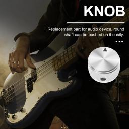 2 pçs botão de som guitarra potenciômetro controle volume exclusivo botões amplificador liga alumínio - Image 2