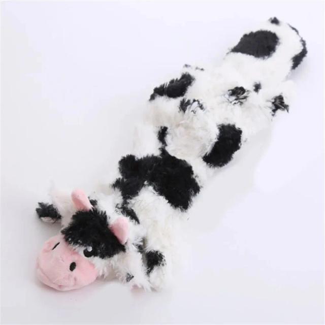 Brinquedo de Pelúcia Squeaky em Forma de Raposa para Cães de Todos os Tamanhos, Sem Recheio, Ideal para Pets