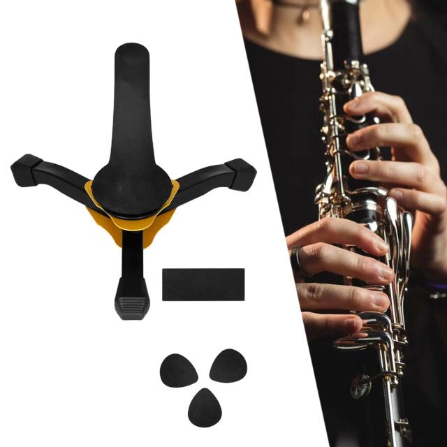 Suporte Dobrável e Portátil para Instrumentos de Sopro com Esponja - Ideal para Saxofone e Oboé