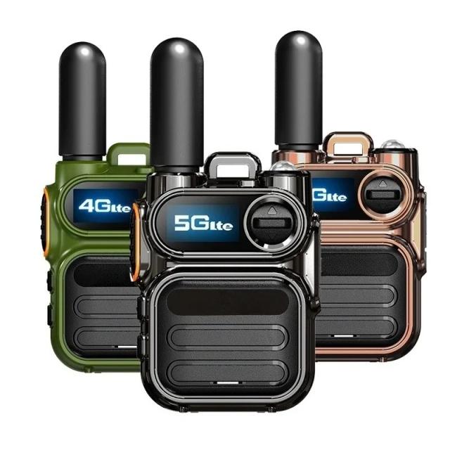 Walkie-talkie global 5000 quilômetros rede pública mini cartão 4G aparelho de comércio exterior europeu e americano