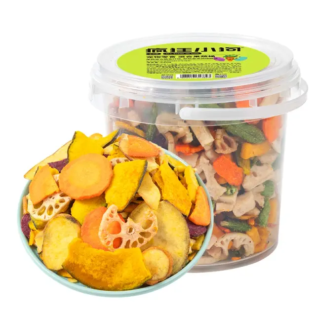 Lanches Liofilizados para Cães Pequenos: Delícias de Teddy Bichon com Legumes e Frutas Mixáveis
